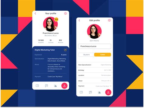 User Profile, Daily UI 006 by Kateryna Cherenkova on Dribbble