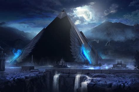 Pin by Marjolein @ on dream world | Pyramids, Fantasy art landscapes, Fantasy landscape