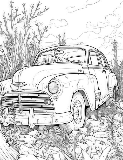 Old Cars Coloring Pages