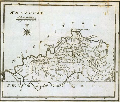 1795 map of Kentucky | Map, Old maps, Vintage world maps