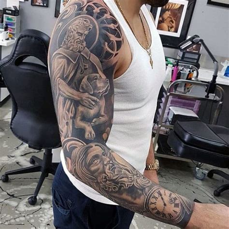 51 Amazing Jesus Sleeve Tattoo Designs for Men [2023 Guide]