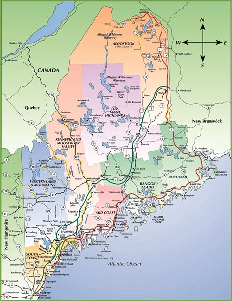 Map of the Coast of Maine