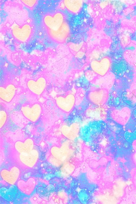 Pink And Blue Glitter Wallpaper