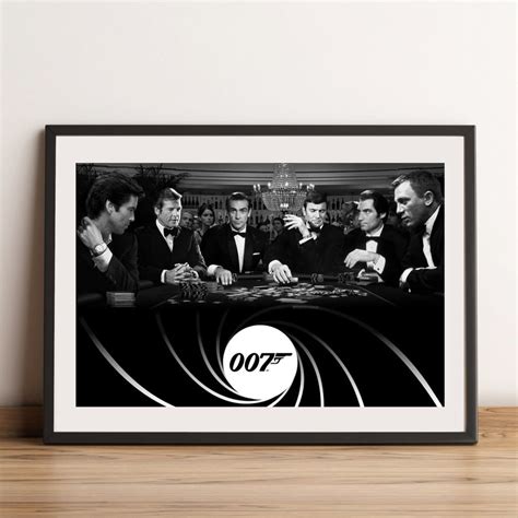 James Bond Casino Wall Art Print Poster Frame Option | Etsy