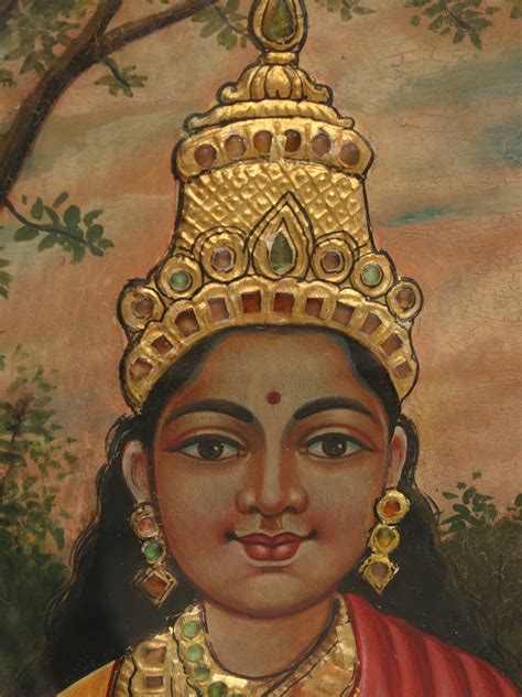 26" Maa Lakshmi Standing on Pink Lotus Tanjore Painting with Frame | Art by Rajaraman | Exotic ...