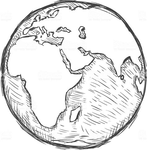 vector sketch illustration - globe | Vector sketch, Sketches, Graphic ...