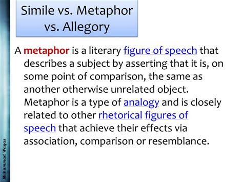 Metaphor Vs Simile