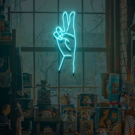 Peace Neon Sign Lights Night Lamp Led Neon Sign Light For Home Party MG10228