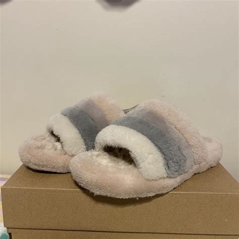 Pastel Fluff Yeah Uggs Size 4 Kids Women’s 6 fluff... - Depop