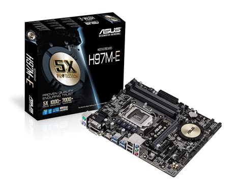 H97M-E Motherboard Micro ATX LGA1150 Socket H97 USB Gigabit LAN Onboard Graphics (CPU Required ...