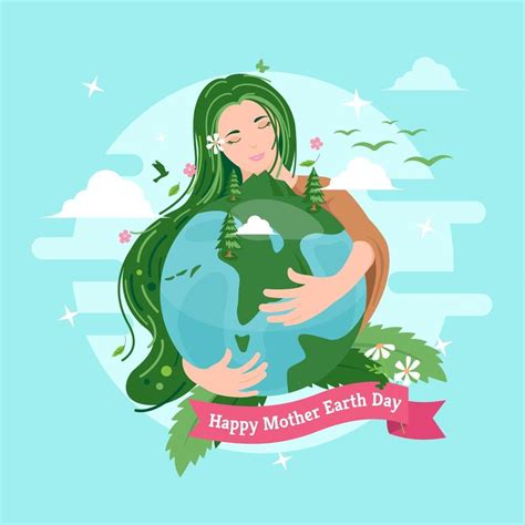 Happy Mother Earth Day 2073098 Vector Art at Vecteezy