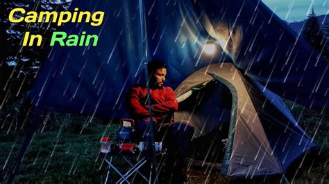 Solo Rain Camping & Thunderstorm | Camping in Rain - YouTube