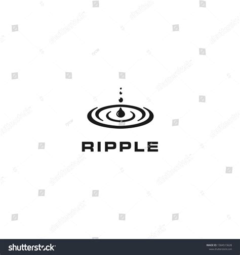 Water Ripple Logo Design Template Stock Vector (Royalty Free) 1584513628