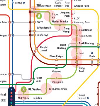 KL Monorail Line map - Kuala Lumpur Rapid KL