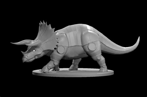 Clockwork Triceratops by MZ4250 | Download free STL model | Printables.com