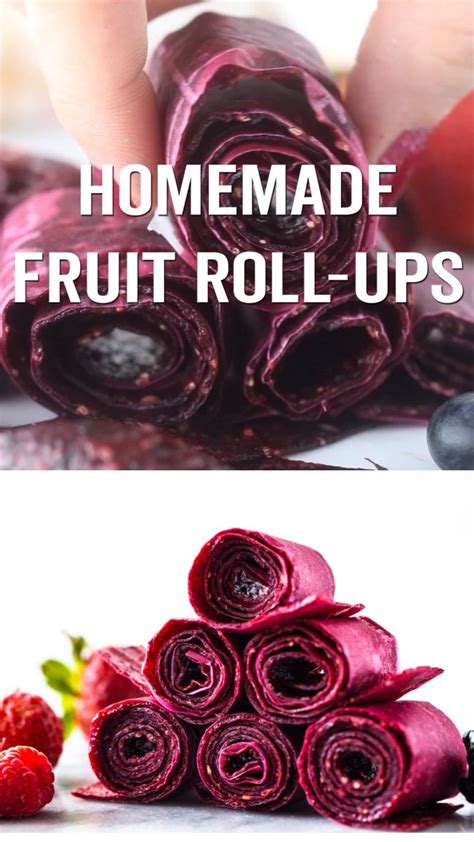 Homemade fruit roll ups – Artofit