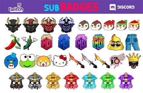 Twitch Gift Sub Badges / Twitch Sub Badges & Emotes on Behance : Your ...