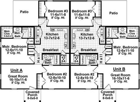 3 Bedroom, 2 Bath Country House Plan - #ALP-09SM | Duplex plans, How to plan, Duplex floor plans