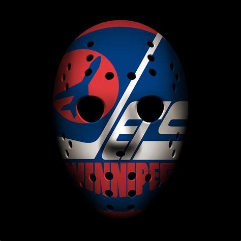 Jets Goalie Mask Photograph by Joe Hamilton - Pixels