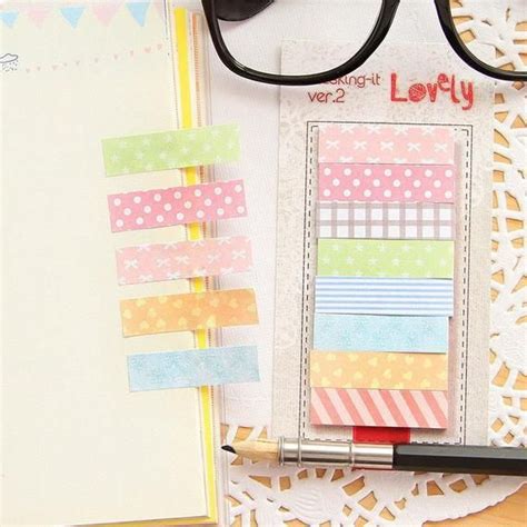 Post it with 8 different stickers set 160 pieces | Sticky notes, Memo notepad, Notepad sticky notes