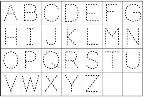 Capital Letter Trace Pages | Learning Printable