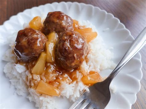 Dimples & Delights: Sweet & Sour Pineapple Meatballs