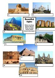 Landmarks worksheets