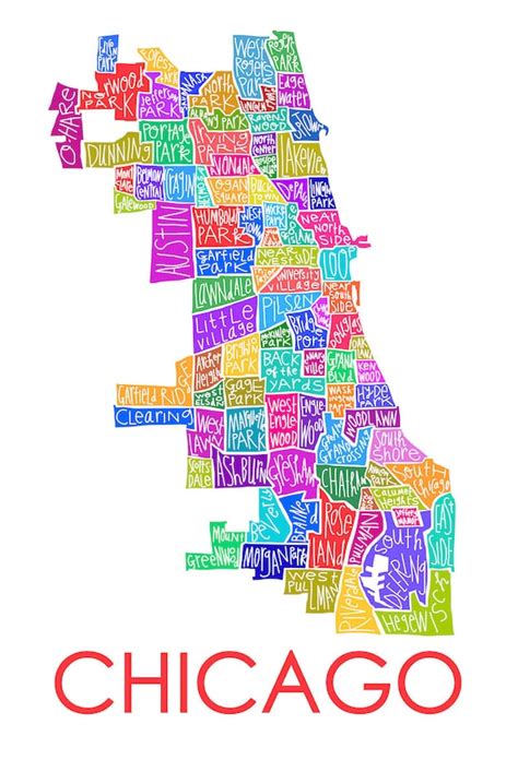 Printable Map Of Chicago Neighborhoods