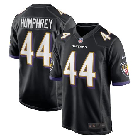 Baltimore Ravens Nike Game Alternate Jersey - Tough Black - Marlon Humphrey - Mens