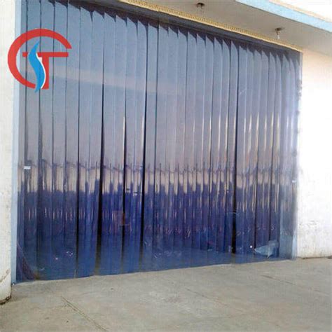 China Supermarket Warehouse Vinyl PVC Transparent Curtain Strips Door - China PVC Curtain Door ...