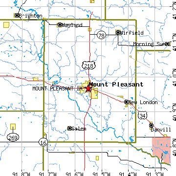 Mount Pleasant, Iowa (IA) ~ population data, races, housing & economy