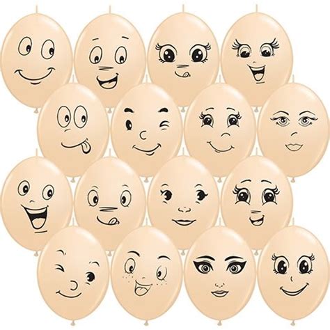 Face balloons | Balloon face, How to draw balloons, Balloon design