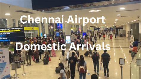 Chennai Airport domestic arrivals | Complete Walk | All transport option - YouTube