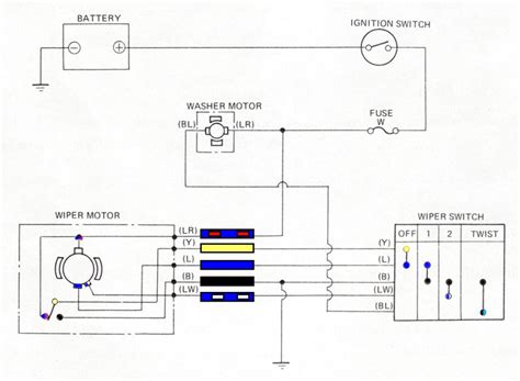 Tech Wiki - Wiper Wiring : Datsun 1200 Club