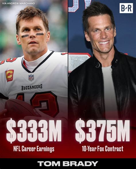 TOM BRADY $$$ EARNINGS | Bleachers, Tom brady, Broadcast