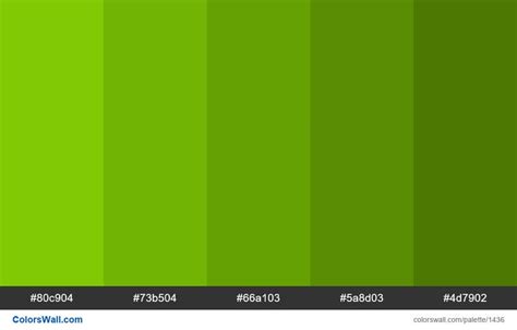 Green Shades Color Palette