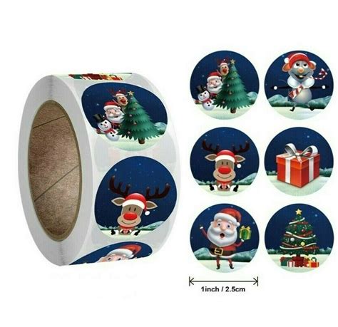 Merry Christmas Happy Xmas Thank You Santa Stickers Gift Craft - Etsy