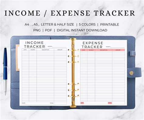 İncome and Expense Tracker İncome Tracker Expense Tracker - Etsy