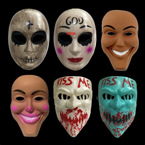 Hot New The Purge Mask God Cross Scary Halloween Masks Cosplay Party ...