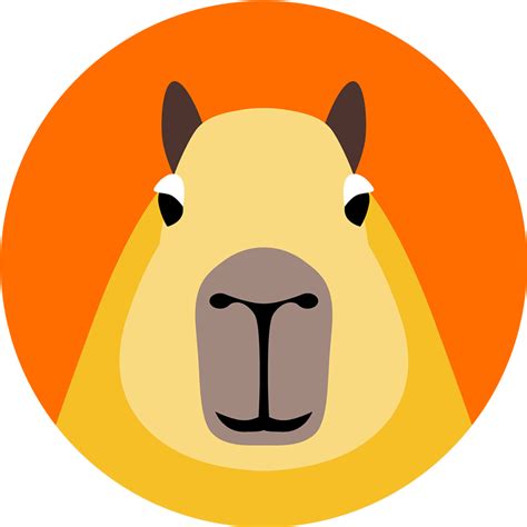 Capybara Branding Logo Illustration - Dribbble Clipart - Full Size Clipart (#2180985) - PinClipart