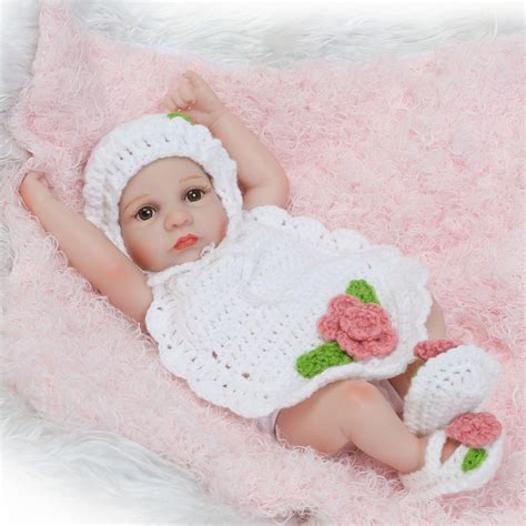 10 Inch Silicone Reborn Baby Dolls Alive Lifelike Open Eyes Dolls ...