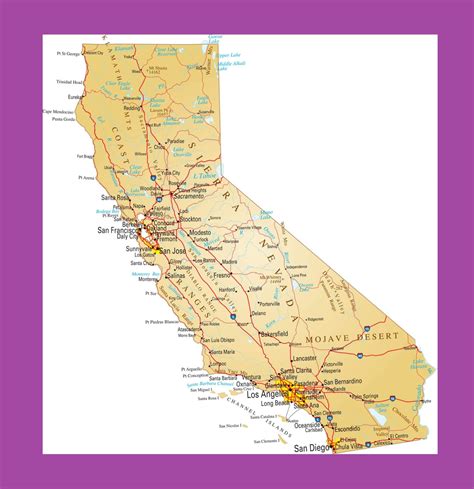 California City Map | Large Printable and Standard Map | WhatsAnswer