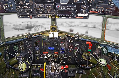 DC 3 Iconic Cockpit Photograph by Dieter Lesche - Pixels