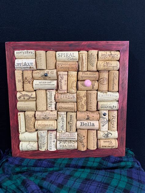 Hand Made Wine Cork Board | Etsy