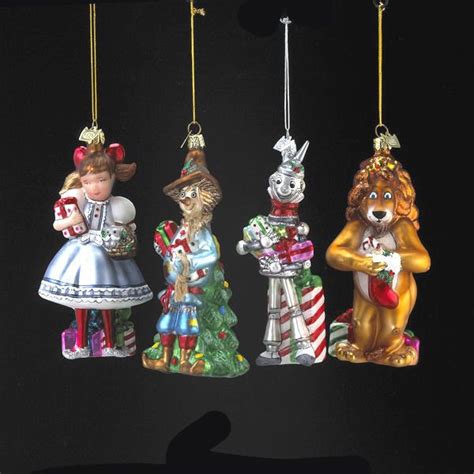 Wizard of Oz Set of 4- Christmas Ornament-Nobel Gems By Kurt Adler #KurtAdler | Ornaments ...