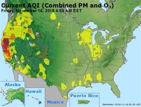 California Fires Air Quality Map: Pollution Update Shows Affected Areas as Smoke Blocks Out Sun