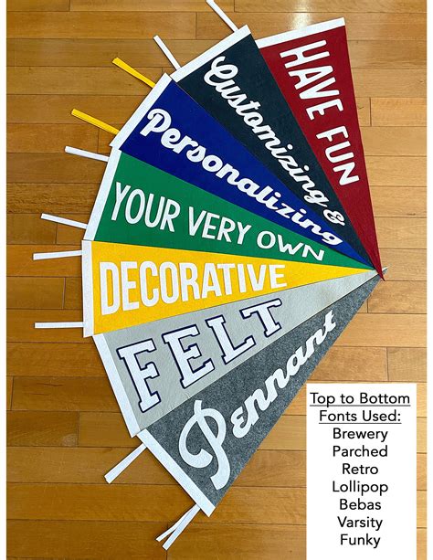 Custom Pennant. Personalized Felt Pennant. Vintage Look. | Etsy