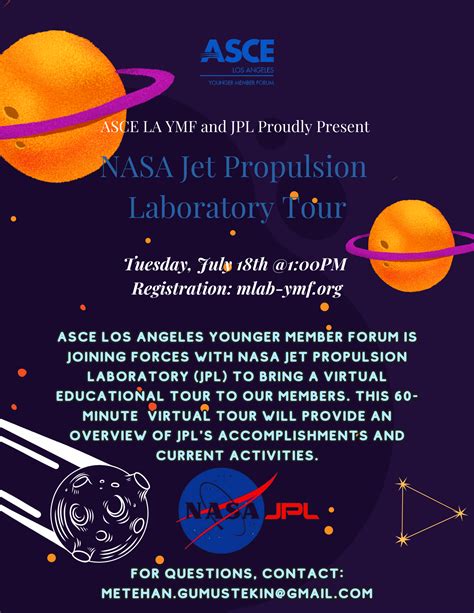 NASA Jet Propulsion Laboratory Virtual Public Tour | ASCE LA YMF