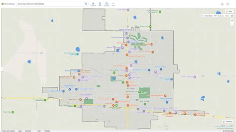 Clovis New Mexico Map - United States