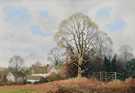 Vincent Selby - Traditional English Countryside Original Oil Painting British Landscape Artist ...